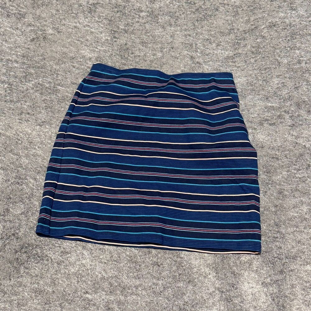 Hollister Womens Pencil Skirt Size S Multicolor Striped Stretch Pull On